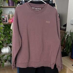 SET Active Sweatshirt. Size Small. Oversized. Purple. See description.